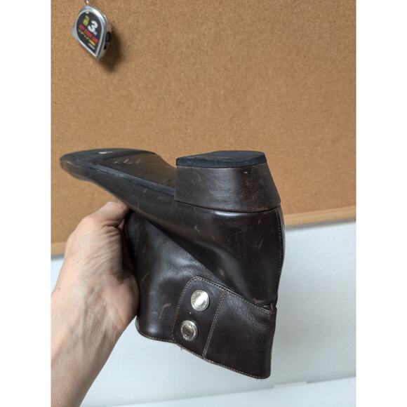 Coach Rossi P016 Pointed Toe Brown Leather Ankle Boots Booties Women's Size 6B - Picture 10 of 16